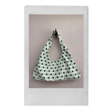 Everyday Bag in White Polka Dot